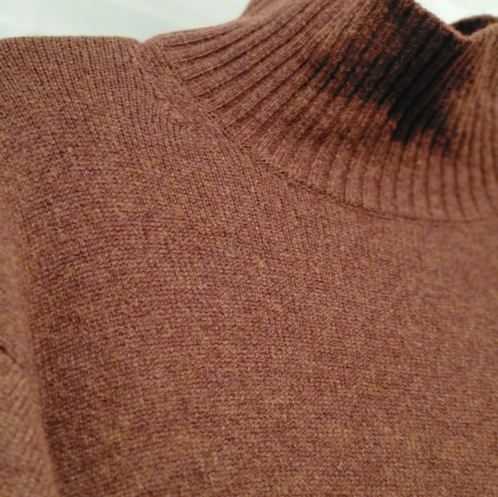 Uniqlo 70% Wool Midi Sweater Dress- Brown-Size Medium - Picture 4 of 15